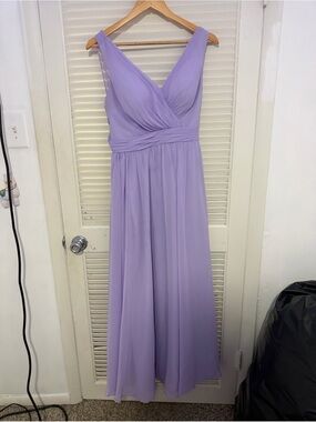 Moving Sale - Azazie Lavender Chiffon Bridesmaid Dress Size A10 Hemmed